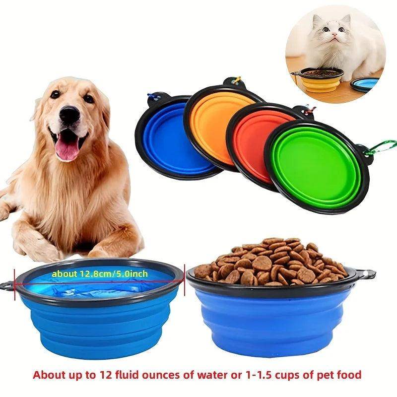 Portable Collapsible Pet Bowl – Silicone Dog & Cat Travel Bowl - Sublake 