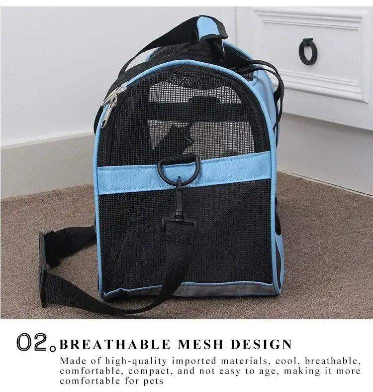 Portable Foldable Pet Travel Carrier Bag Mesh Safe - Sublake 