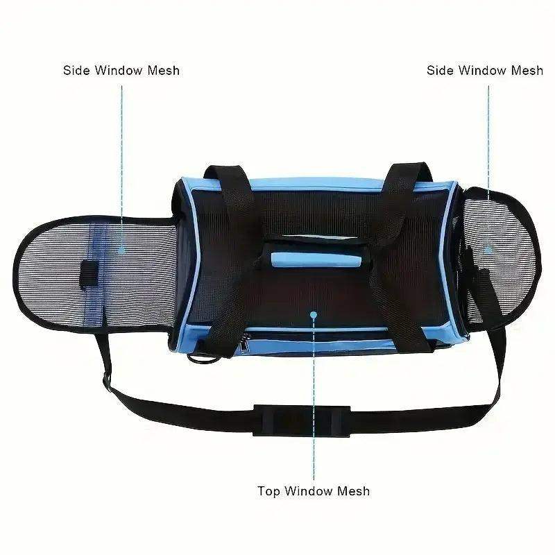 Portable Foldable Pet Travel Carrier Bag Mesh Safe - Sublake 