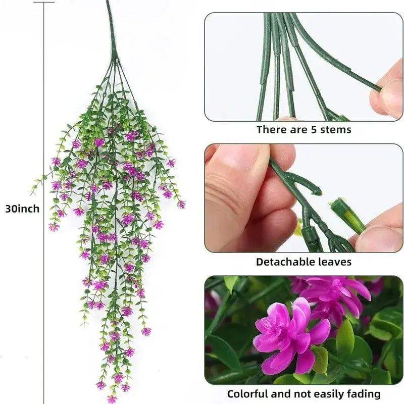 1Pcs 76CM Artificial Ivy Hanging Plants Fake Plant for Home Room Decor Garden Wedding Decoration Outdoor Ornaments Accessories - Sublake 