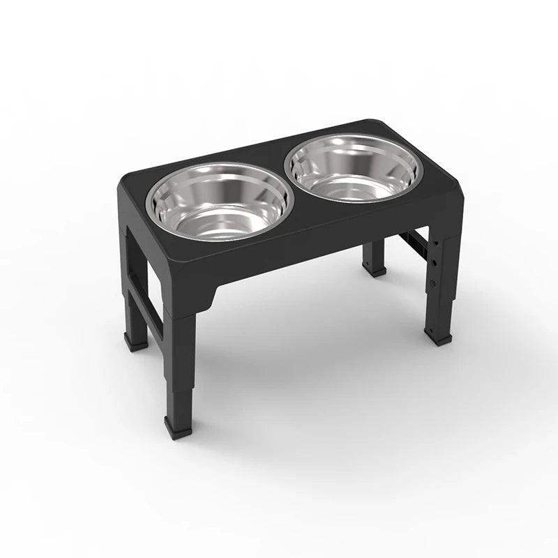 Elevated Dog Feeder with Adjustable Stand & Stainless Steel Bowls - Sublake 