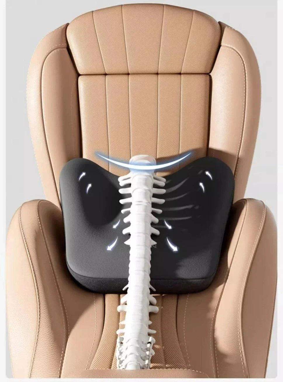Ultimate Premium Memory Foam Car Lumbar Neck Cushion - Sublake 