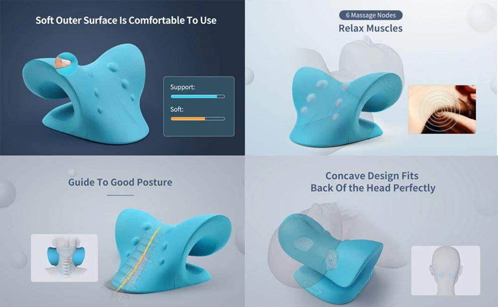 Cervical Neck Shoulder Chiropractic Relax Pillow - Sublake 