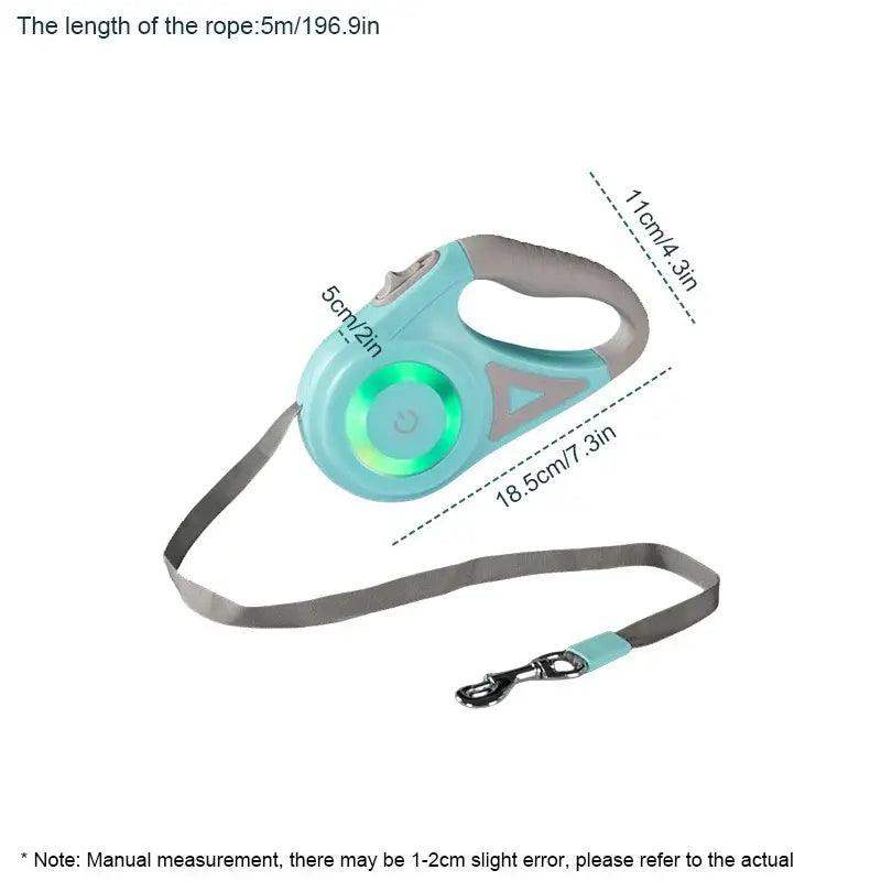 5M Retractable Dog Leash With LED Light - Sublake 