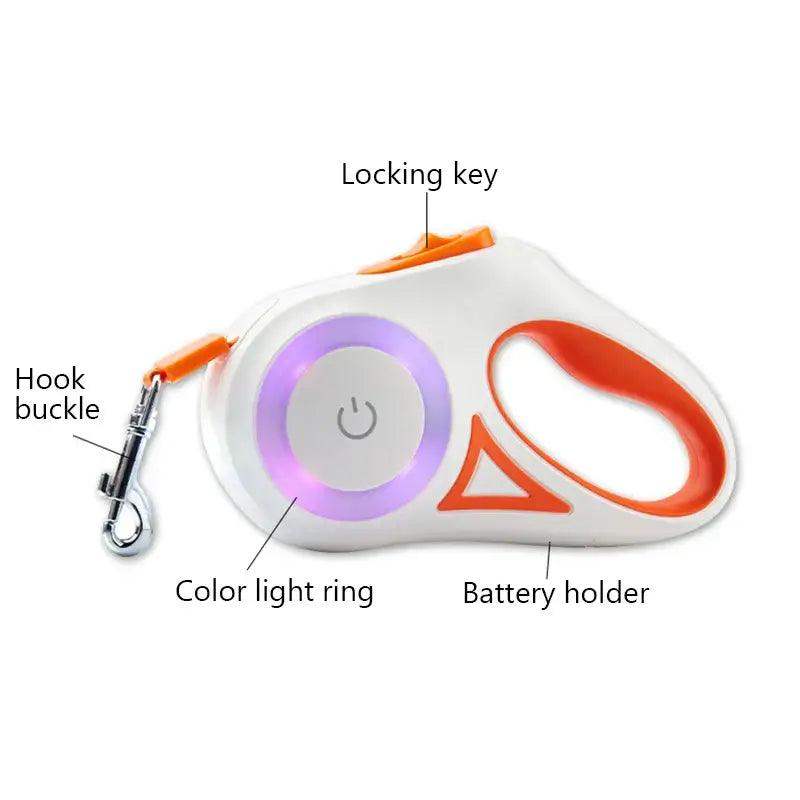 5M Retractable Dog Leash With LED Light - Sublake 