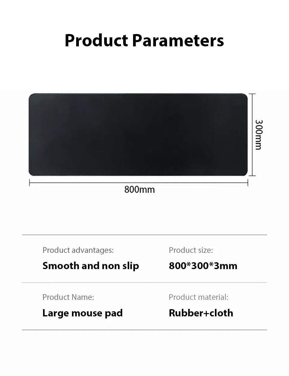 Premium XXL Anti-Slip Mousepad for Pro Gamers - Sublake 