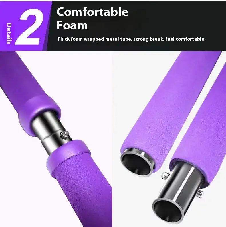 All-in-One Pilates Bar with Resistance Bands – Home Fitness - Sublake 