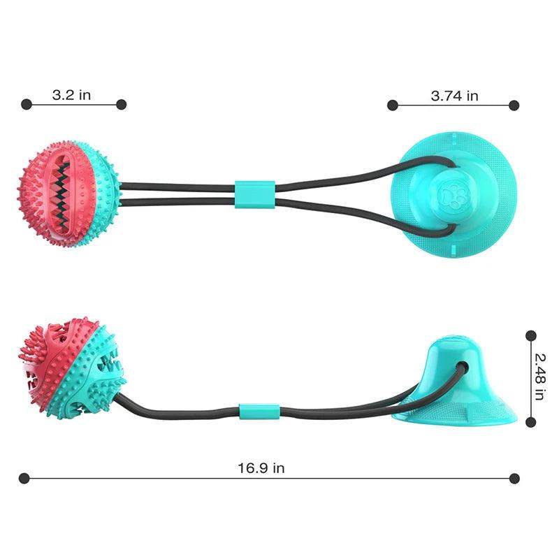 Interactive Dog Toy – Suction Cup with Rope & Slow Feeder - Sublake 