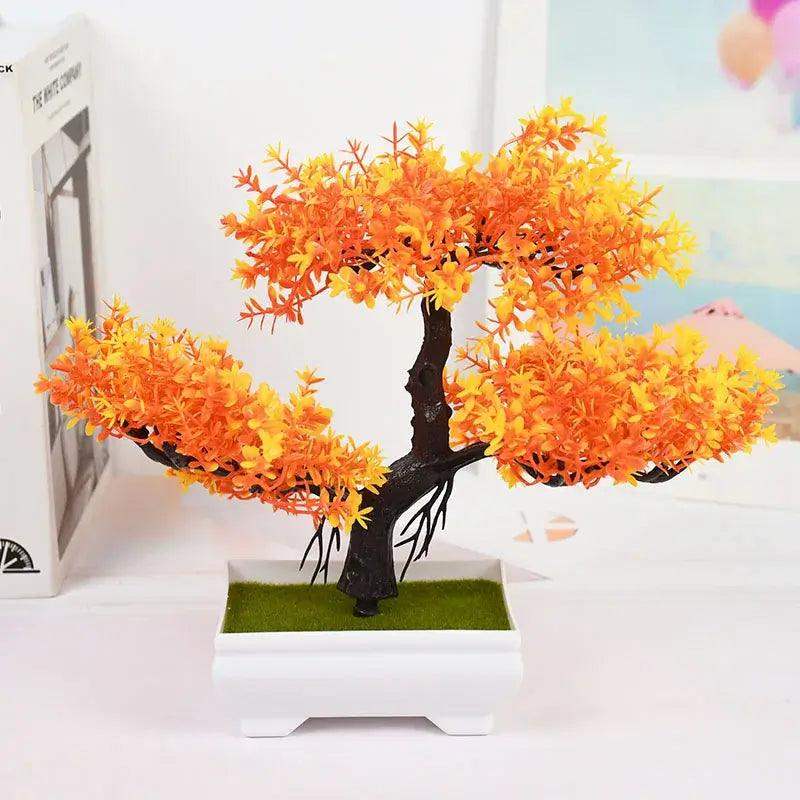 Artificial Plants Bonsai Small Tree Pot Fake Plant Flowers Potted Ornaments For Home Room Table Decoration Hotel Garden Decor - Sublake 