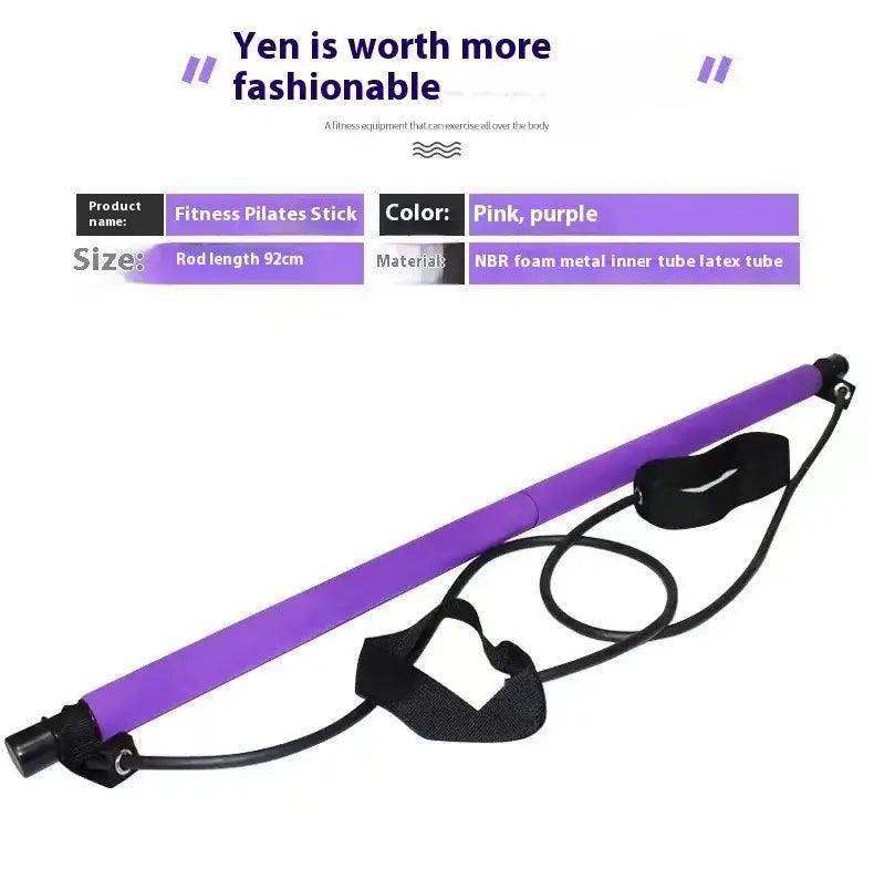 All-in-One Pilates Bar with Resistance Bands – Home Fitness - Sublake 