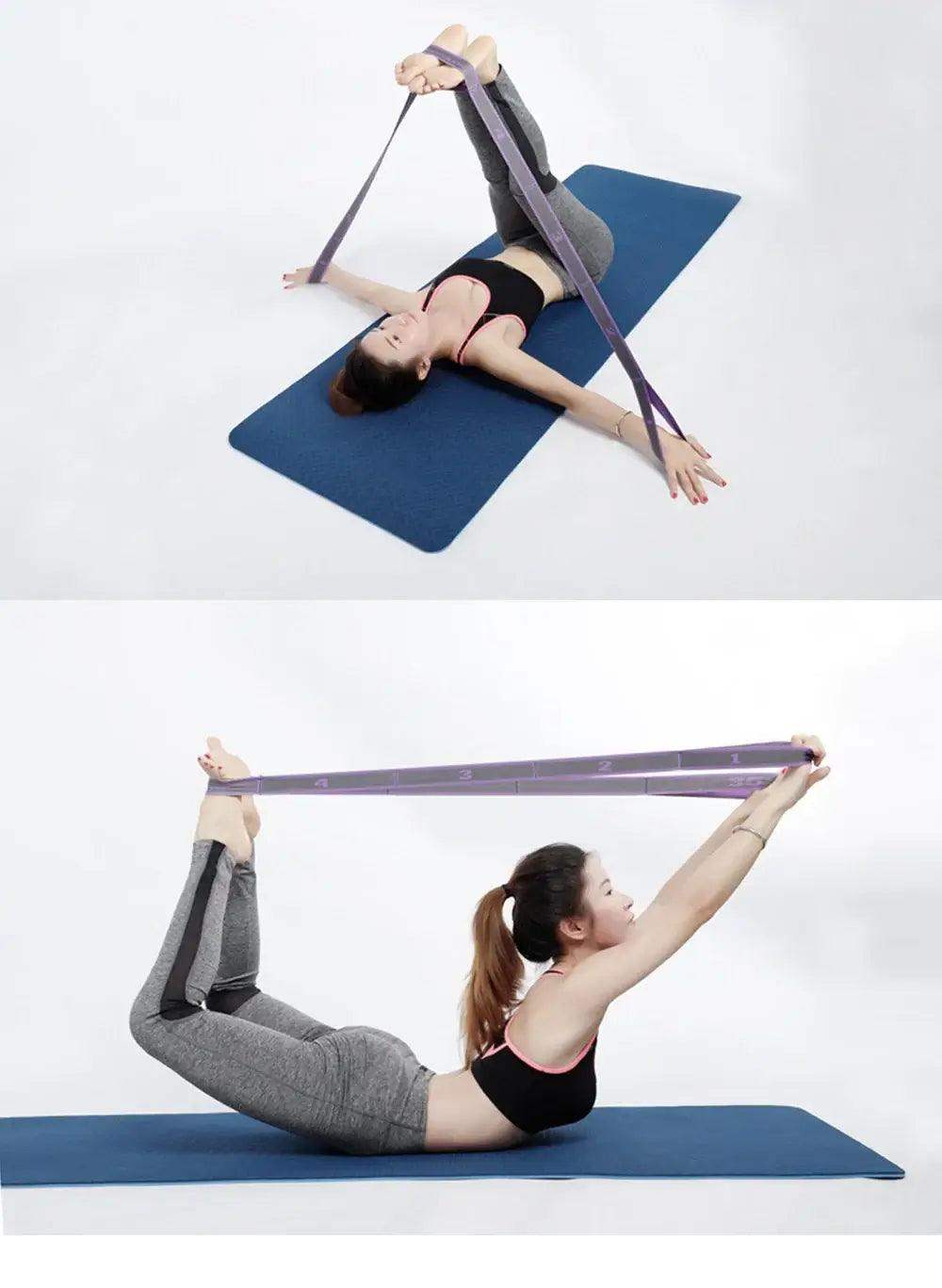 Unisex Elastic fitness, Gym & Yoga Resistance Stretch Band - Sublake 