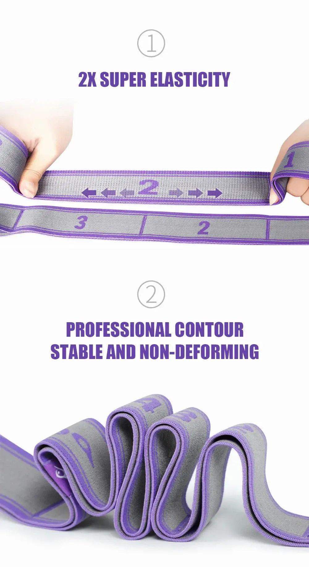 Unisex Elastic fitness, Gym & Yoga Resistance Stretch Band - Sublake 