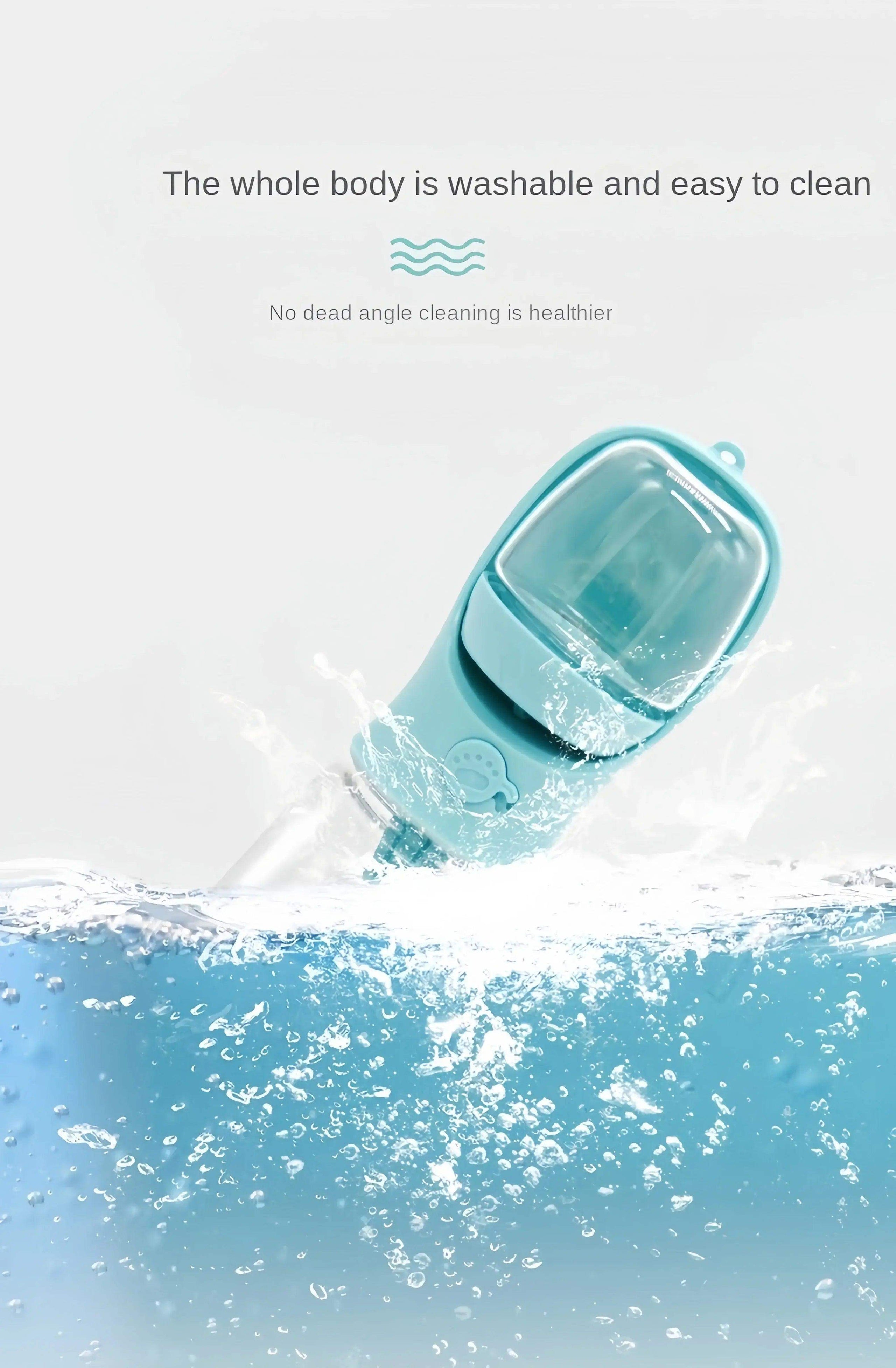 Portable Pet Bottle with Food Storage for Outdoors - Sublake 