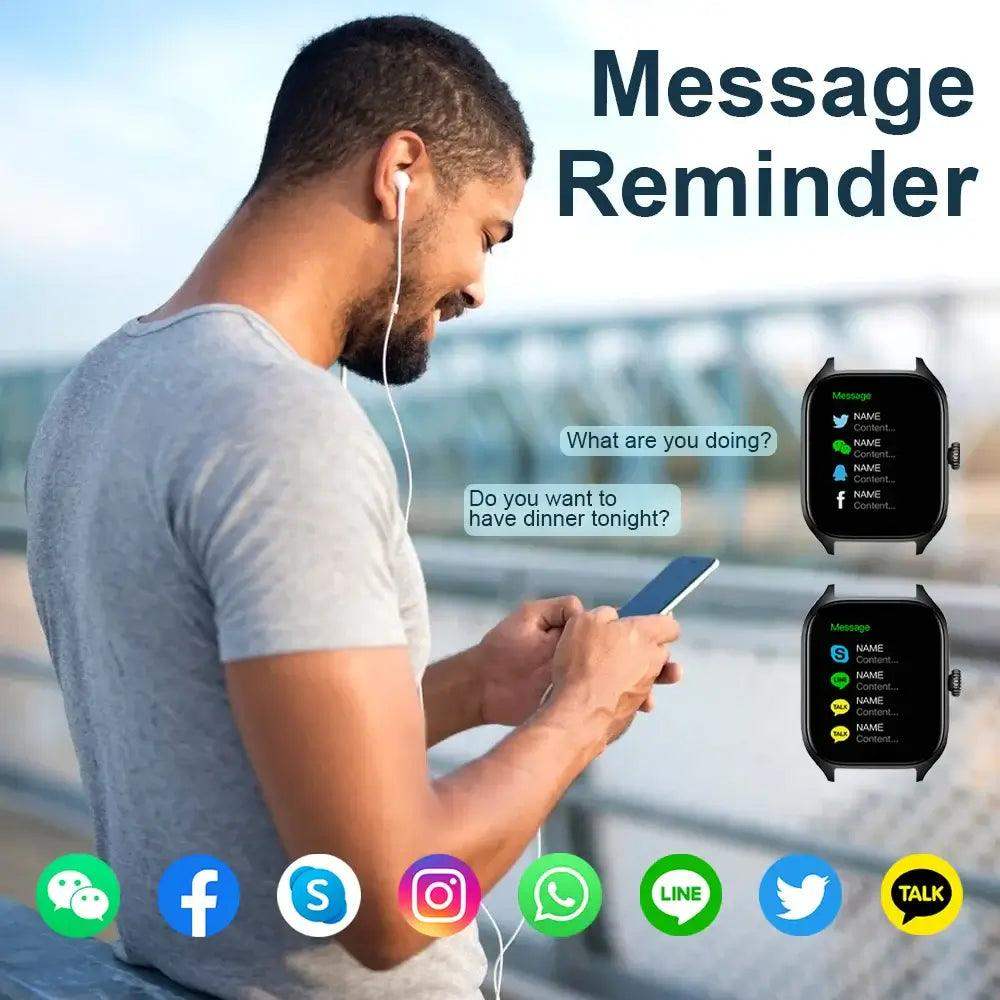 LAXASFIT H9 Smartwatch with Call & Health Monitor - Sublake 