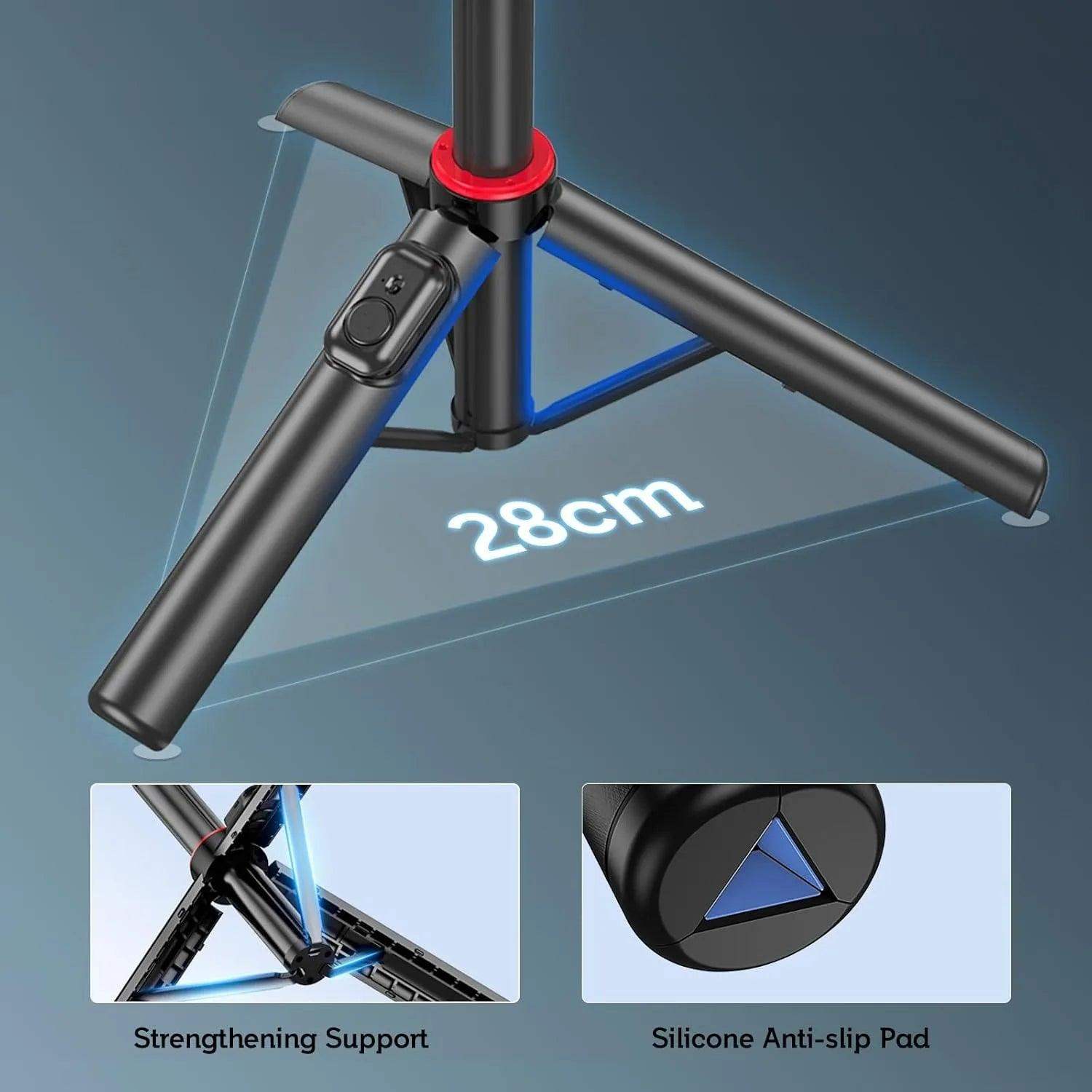 4-in-1 Selfie Stick Tripod – Wireless Remote & 360° Rotation - Sublake 