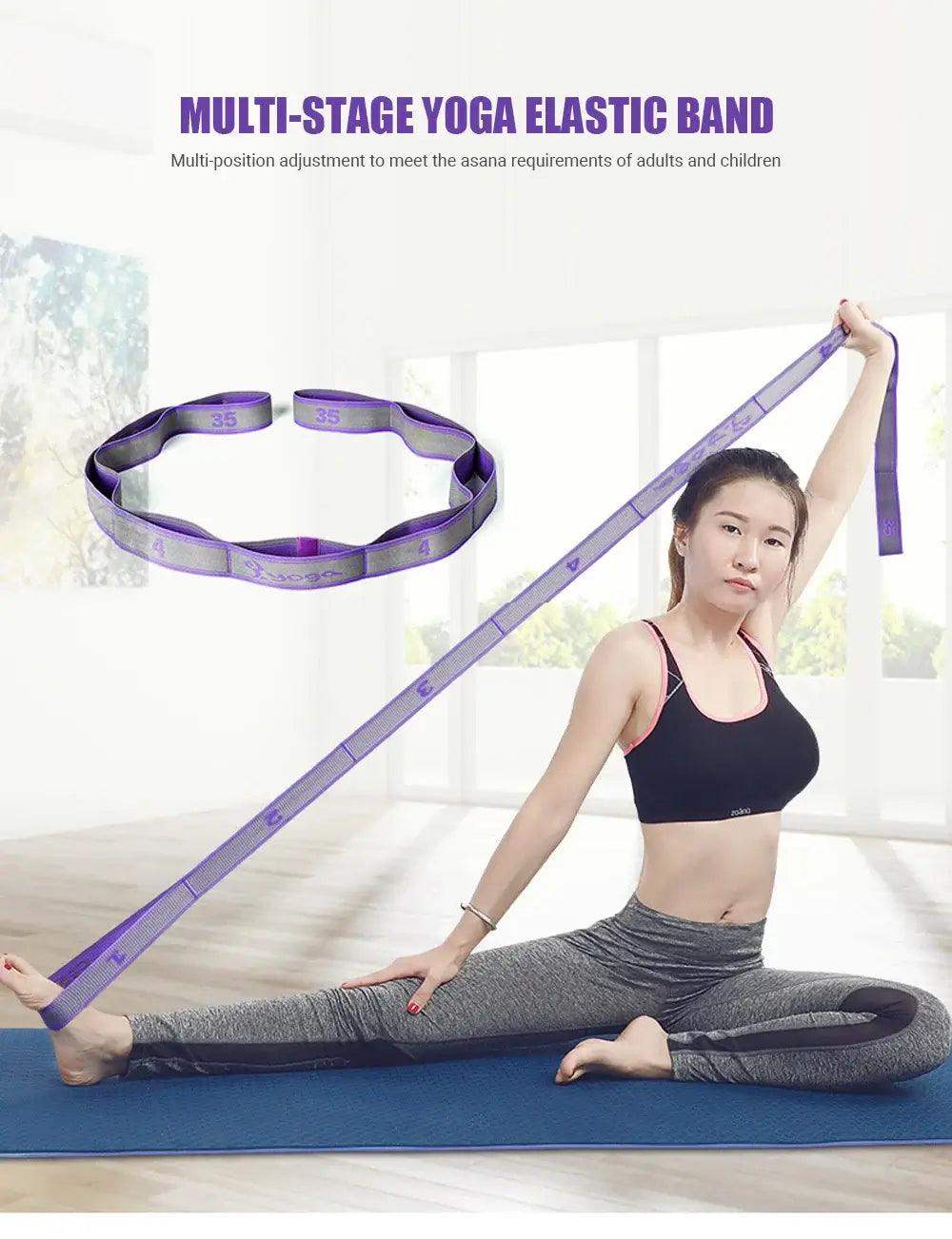 Unisex Elastic fitness, Gym & Yoga Resistance Stretch Band - Sublake 