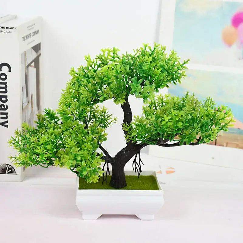 Artificial Plants Bonsai Small Tree Pot Fake Plant Flowers Potted Ornaments For Home Room Table Decoration Hotel Garden Decor - Sublake 