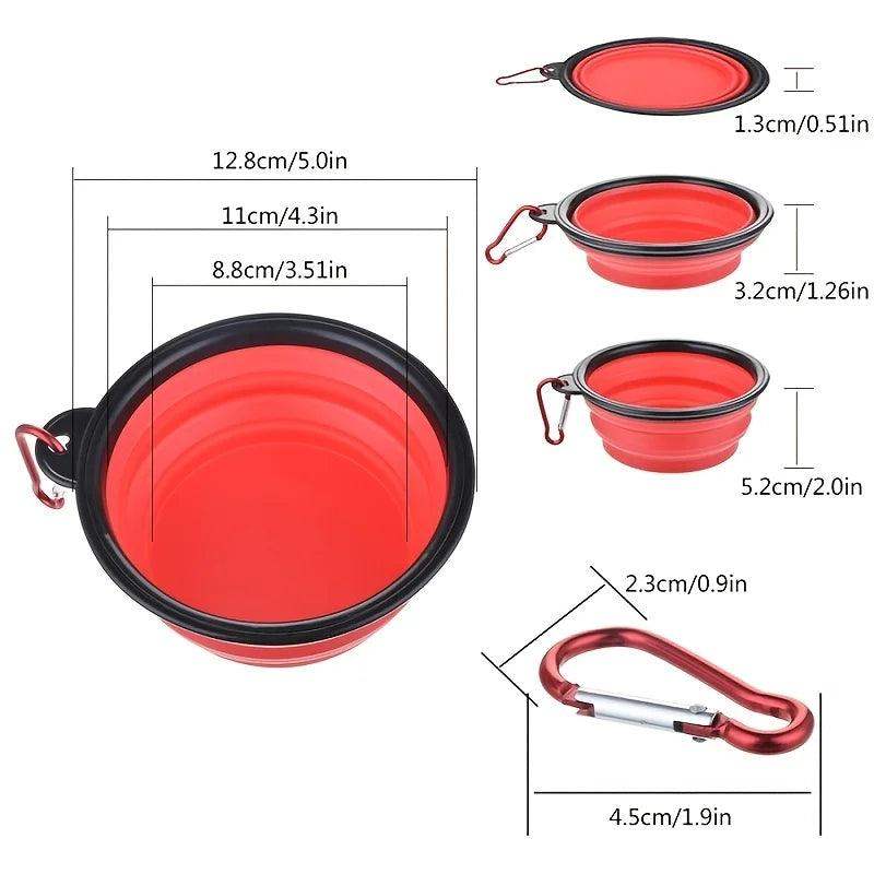 Portable Collapsible Pet Bowl – Silicone Dog & Cat Travel Bowl - Sublake 