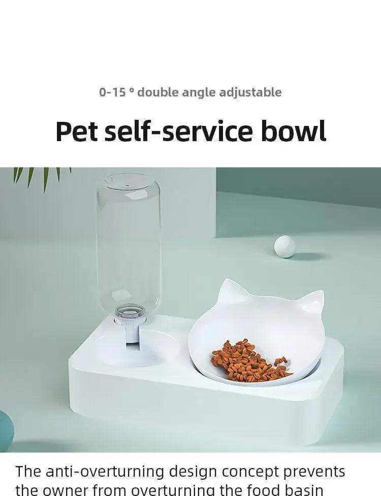Dual-purpose Pet Bowl for Dogs & Cats with Cervical Protection - Sublake 