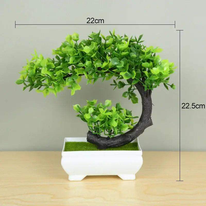 Artificial Plants Bonsai Small Tree Pot Fake Plant Flowers Potted Ornaments For Home Room Table Decoration Hotel Garden Decor - Sublake 