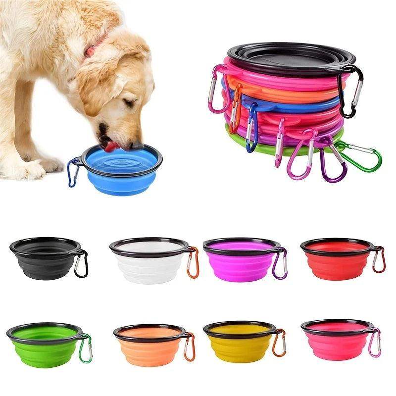 Portable Collapsible Pet Bowl – Silicone Dog & Cat Travel Bowl - Sublake 