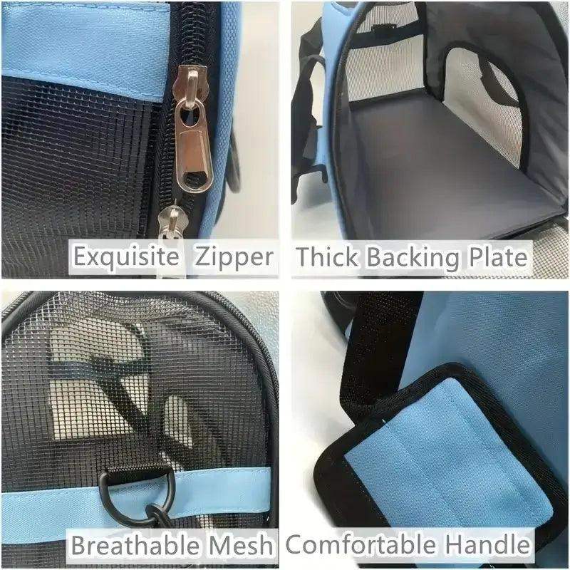 Portable Foldable Pet Travel Carrier Bag Mesh Safe - Sublake 