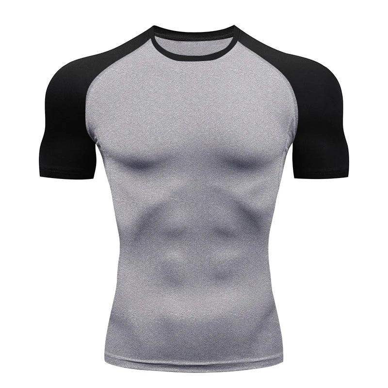 Men's Compression Short Sleeve Gym Fitness Running Shirt - Sublake 