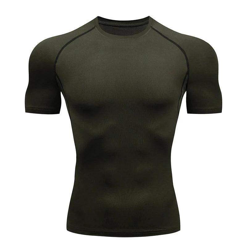 Men's Compression Short Sleeve Gym Fitness Running Shirt - Sublake 