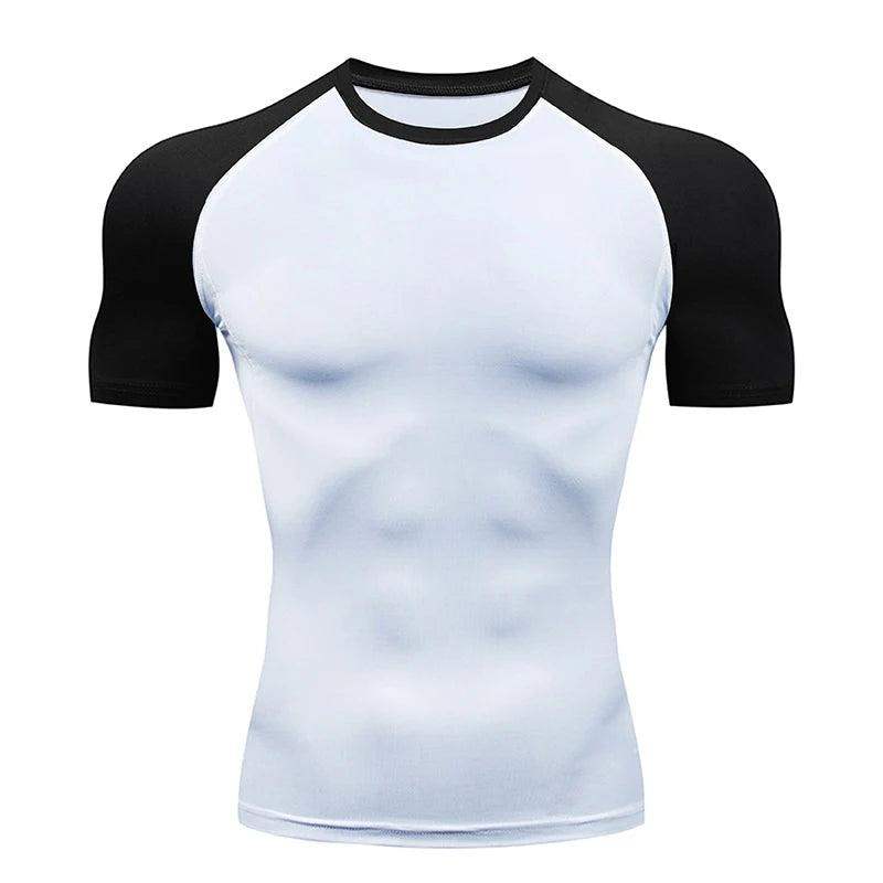 Men's Compression Short Sleeve Gym Fitness Running Shirt - Sublake 