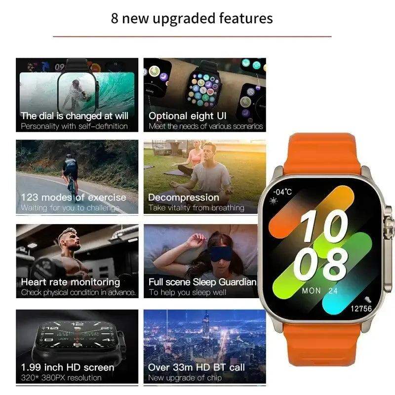 LAXASFIT T900 Ultra Smartwatch & Heart Rate Monitor Pro - Sublake 