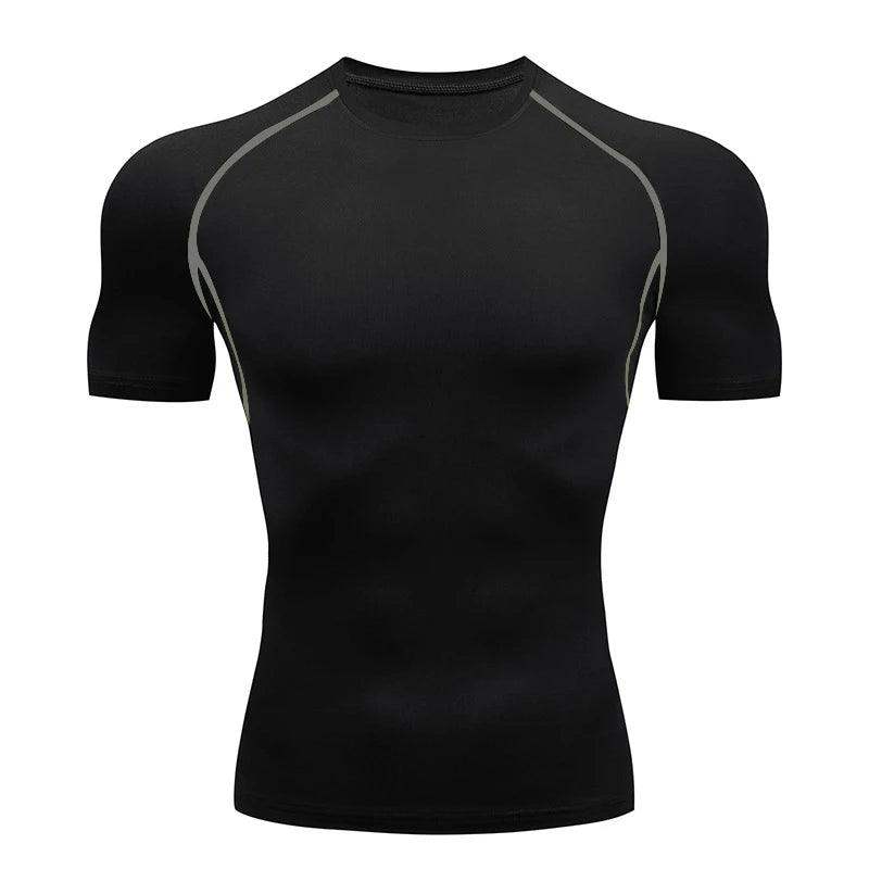 Men's Compression Short Sleeve Gym Fitness Running Shirt - Sublake 