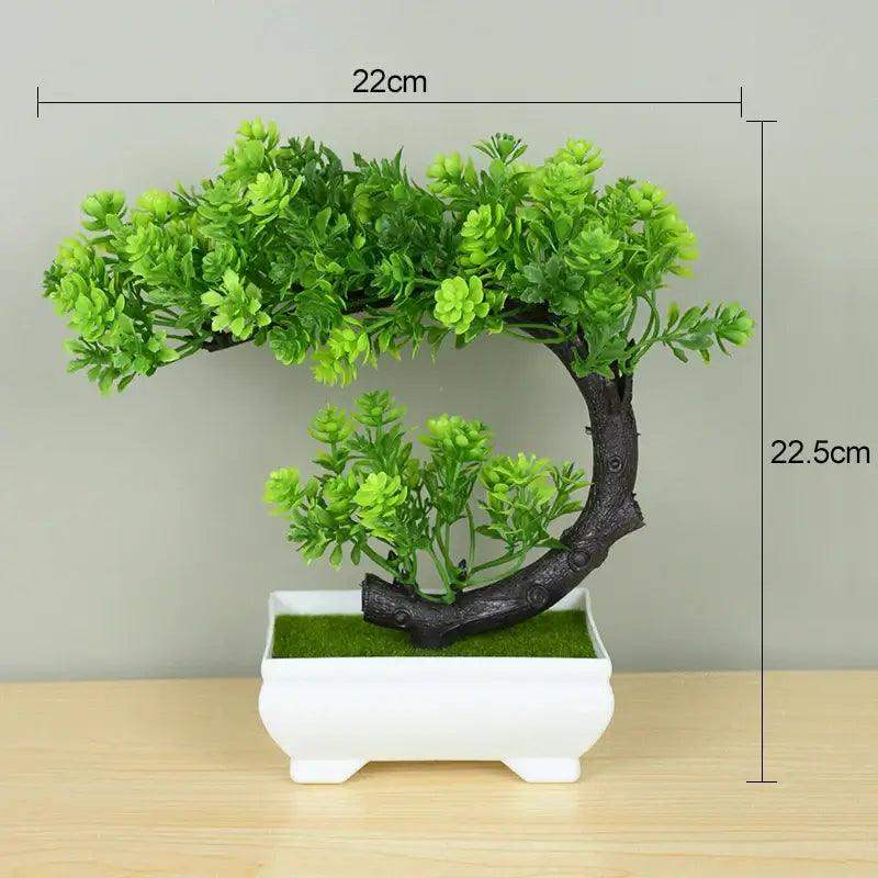 Artificial Plants Bonsai Small Tree Pot Fake Plant Flowers Potted Ornaments For Home Room Table Decoration Hotel Garden Decor - Sublake 