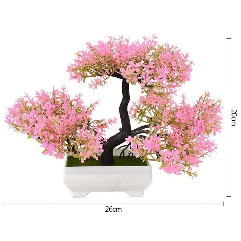 Artificial Plants Bonsai Small Tree Pot Fake Plant Flowers Potted Ornaments For Home Room Table Decoration Hotel Garden Decor - Sublake 