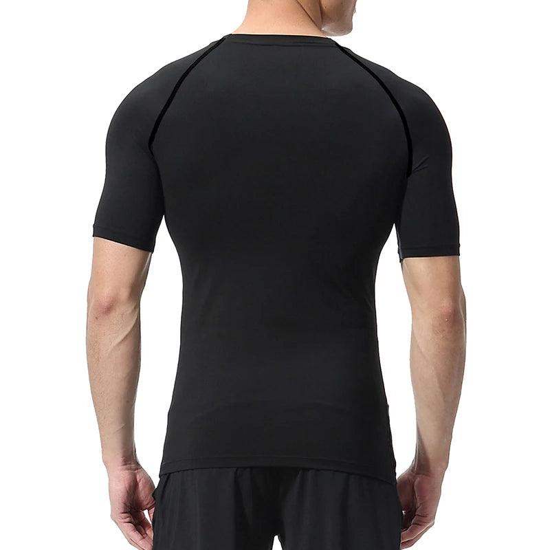 Men's Compression Short Sleeve Gym Fitness Running Shirt - Sublake 