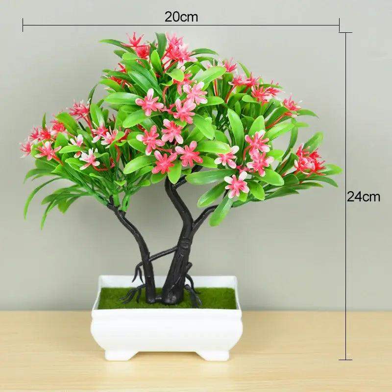 Artificial Plants Bonsai Small Tree Pot Fake Plant Flowers Potted Ornaments For Home Room Table Decoration Hotel Garden Decor - Sublake 