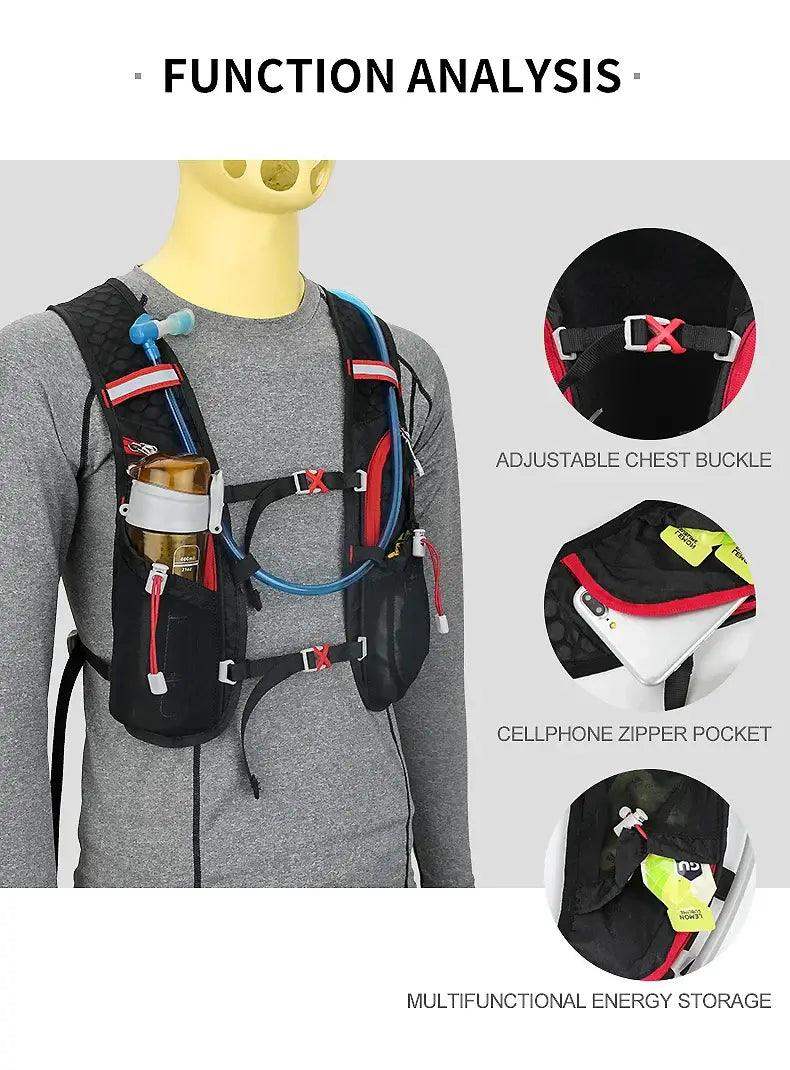 INOXTO Trail Running Ultra Light 5L Hydration Backpack - Sublake 