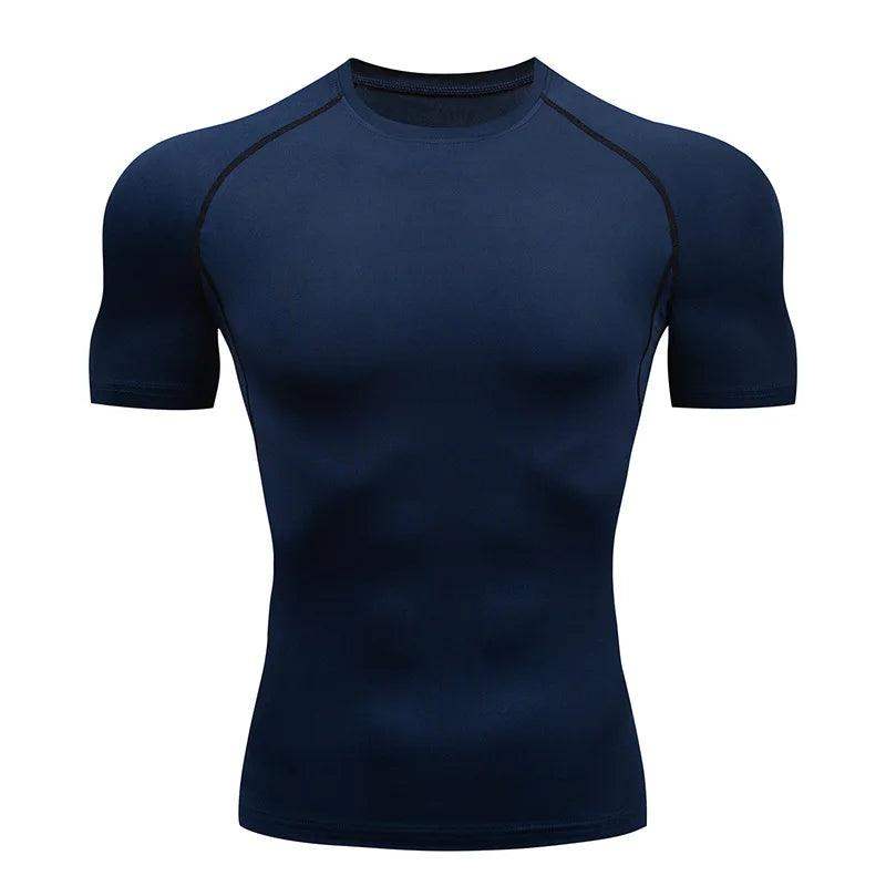 Men's Compression Short Sleeve Gym Fitness Running Shirt - Sublake 