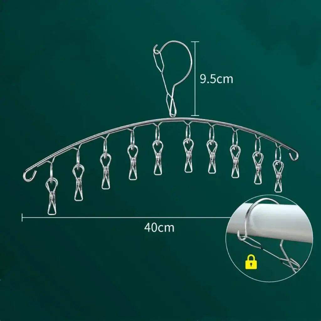 Windproof Premium Stainless Steel Laundry Hanger Clips - Sublake 