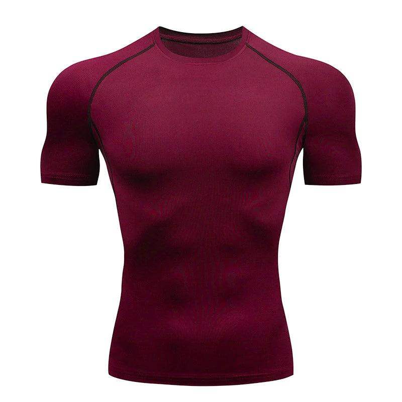 Men's Compression Short Sleeve Gym Fitness Running Shirt - Sublake 