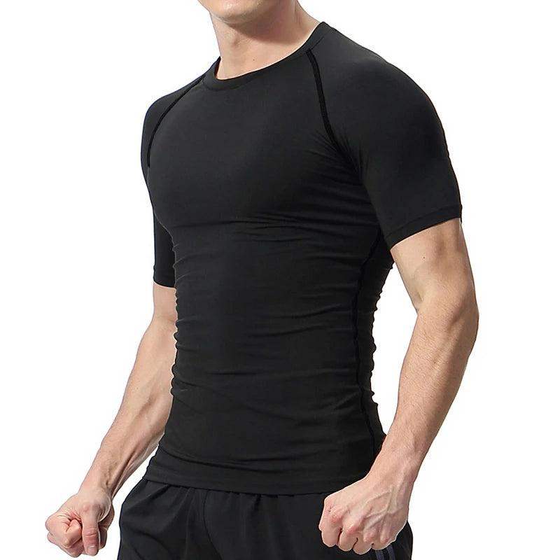 Men's Compression Short Sleeve Gym Fitness Running Shirt - Sublake 