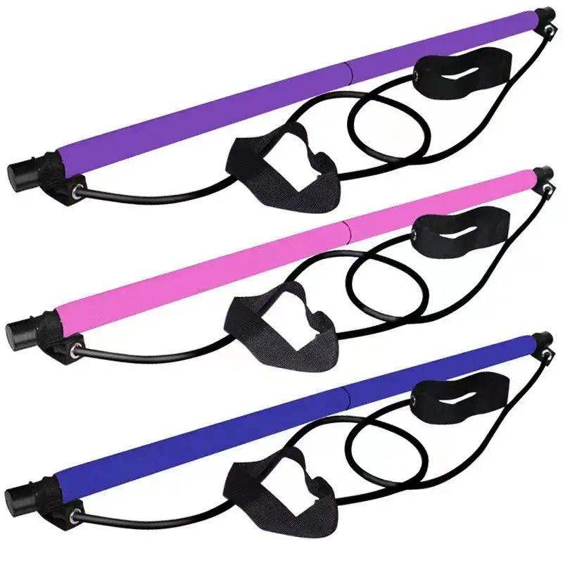 All-in-One Pilates Bar with Resistance Bands – Home Fitness - Sublake 