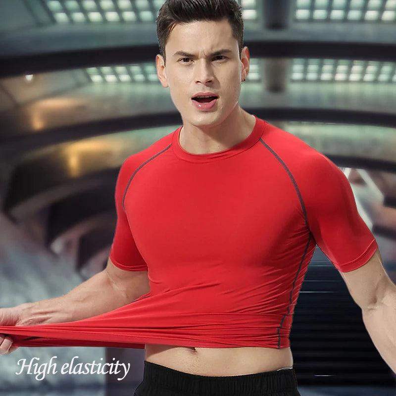 Men's Compression Short Sleeve Gym Fitness Running Shirt - Sublake 