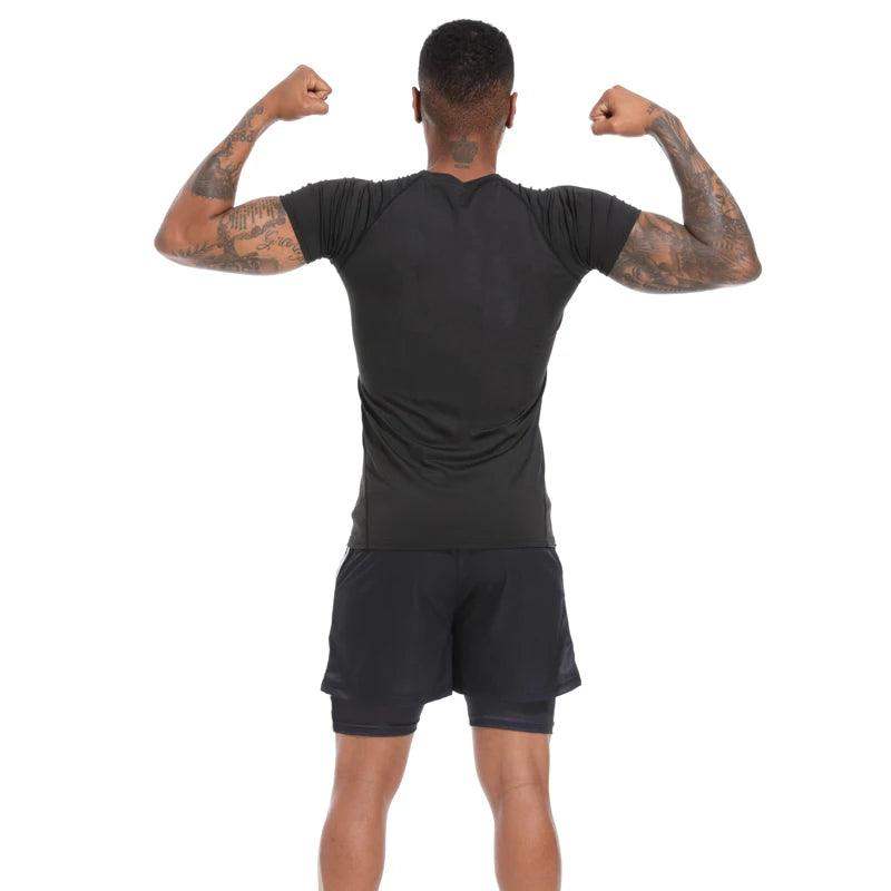 Men's Compression Short Sleeve Gym Fitness Running Shirt - Sublake 