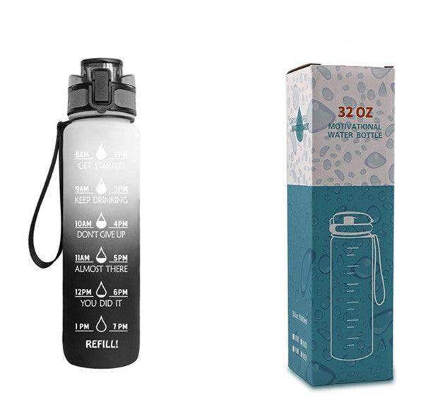 1L water bottle with indicator - Blue red gradient set / 1000ML // Sublake 