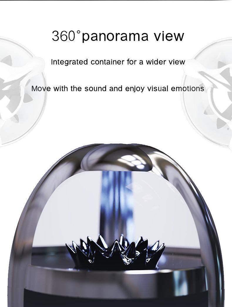 22Lb Ferrofluid smart Audio with sound rhythm - Silver Black / USB // Sublake 