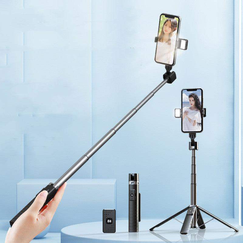 3-in-1 QuadPod Selfie Stick with Dual Lights & Remote - Sublake 