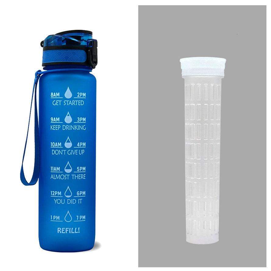 1L water bottle with indicator - Blue set / 1000ML // Sublake 