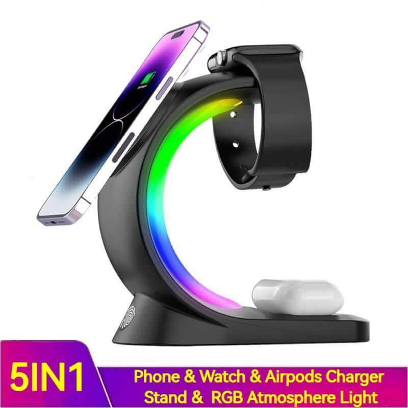 3-in-1 Magnetic Wireless Charger – Fast Charging Station - Sublake 