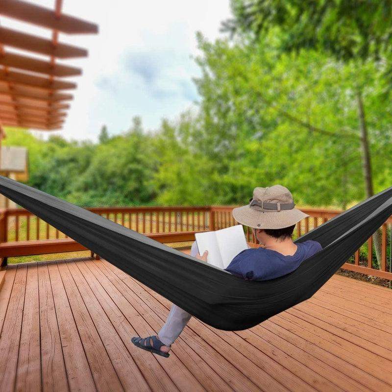 Camping & Outdoor Parachute Hammock - Black brown // Sublake 