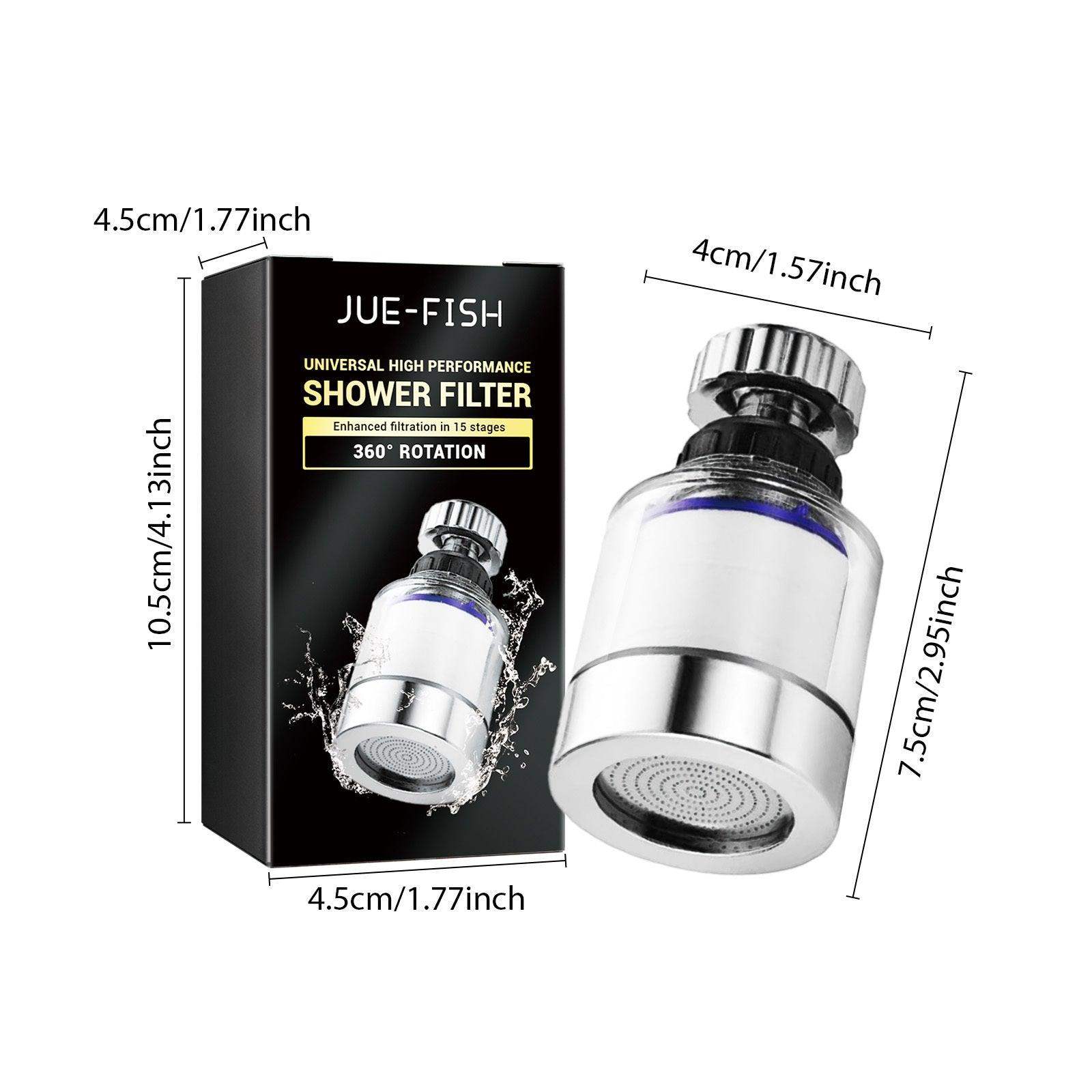 360 Degree Rotating Water Purifier Filter - White // Sublake 